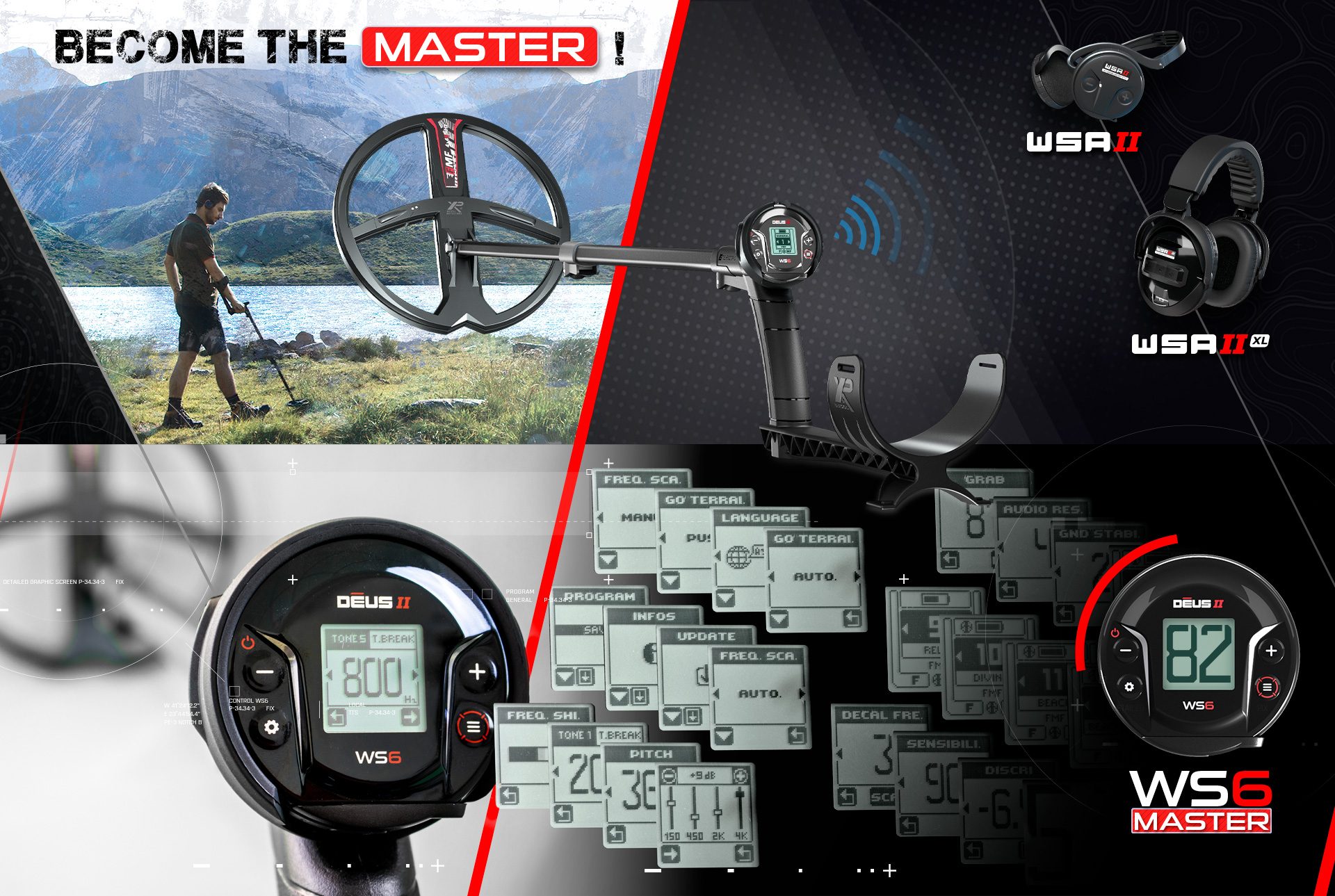 Giresun XP Deus II WS6 MASTER - XP WS6 MASTER Deus 2 saha ve su kullanımı